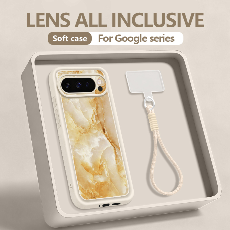 Google Pixel 9 Pro - Marble Patterned Phone Case For Google