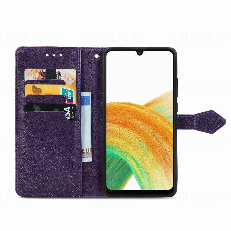 Vivo V40 - Floral Book Leather Wallet Case For