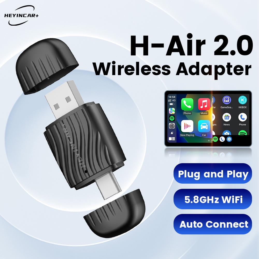 Mini Electronics Gadgets - HEYINCAR 2 in 1 Interface Wireless