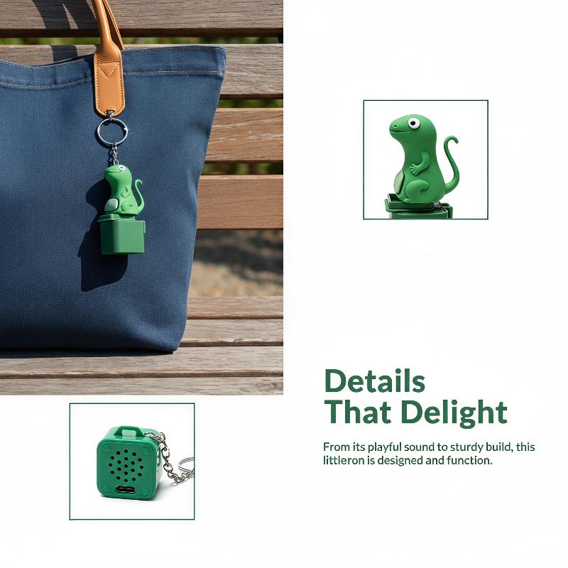 Electronics Gadgets Bag - Lizard Sound Keychain Fun Stress Relief