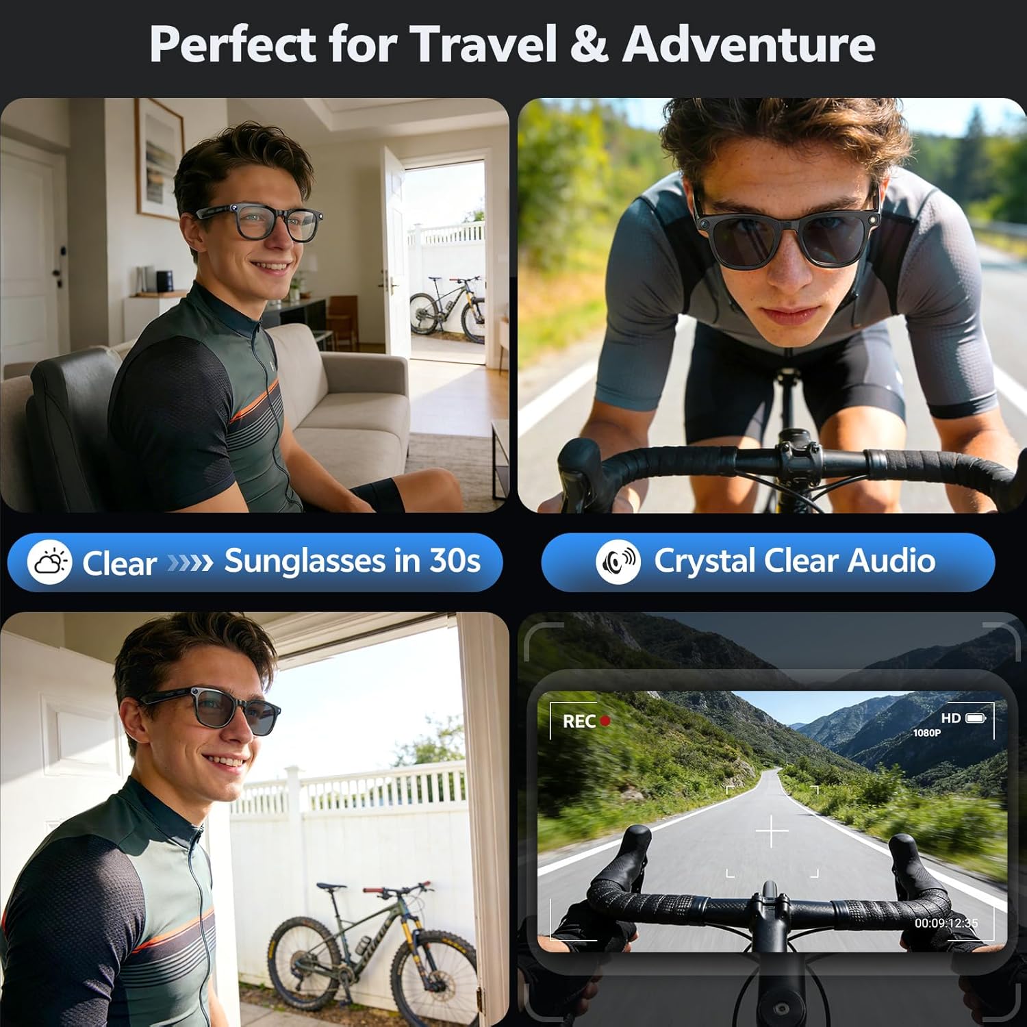 2026 4K 8MP Smart Glasses Men  - Smart Glasses Ar ulasan dan harga