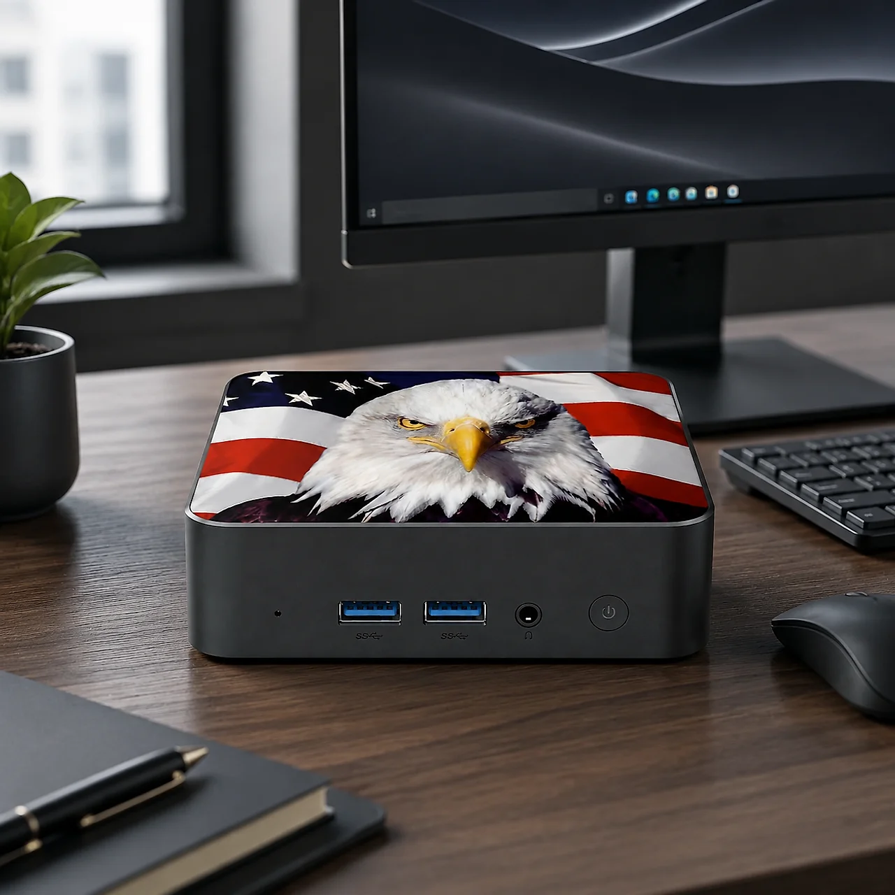 Slim Canada Flag Mini Desktop  - Mini Pc Windows ulasan dan harga