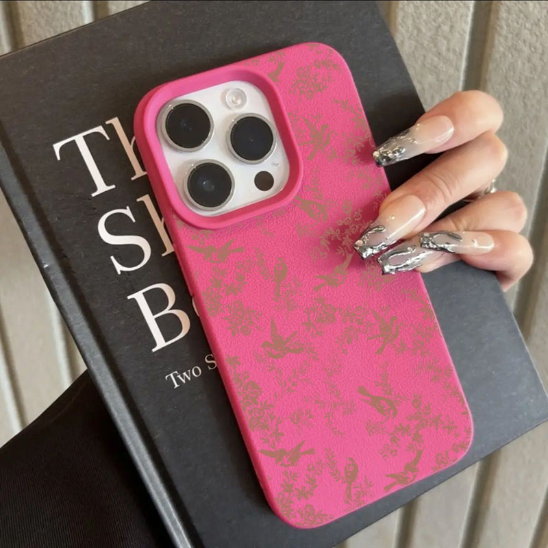 Pink Small Flowers Lichee Patt - Apple Iphone 15 Pro Max ulasan dan harga