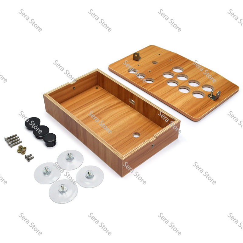 Solid Wood DIY Arcade Joystick - Retro Game Controller Usb ulasan dan harga