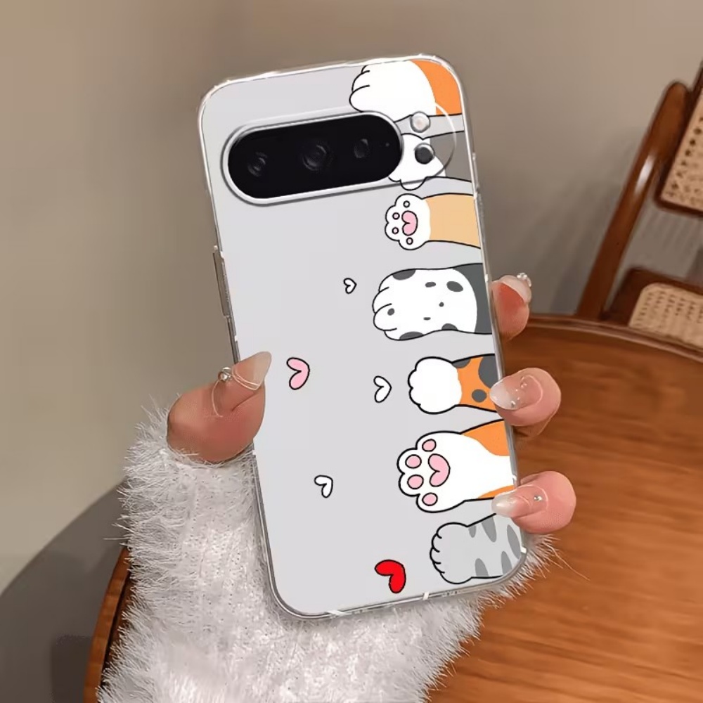 Cartoon Cat Paw Print Crystal  - Google Pixel 9 Pro ulasan dan harga