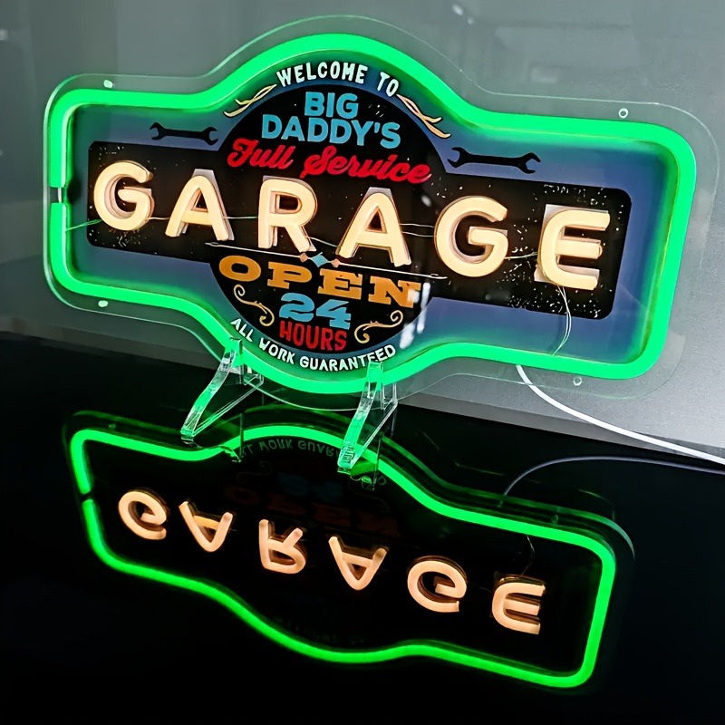 Retro Garage LED Neon Sign UV  - Retro Game Controller Usb ulasan dan harga