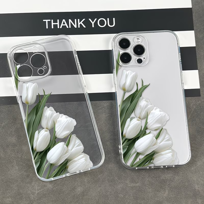 Tulip Printed Phone Case Case  - Apple Iphone 15 Pro Max ulasan dan harga