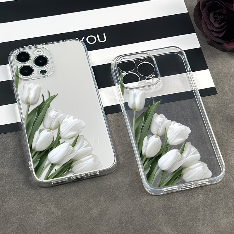 Tulip Printed Phone Case Case  - Apple Iphone 15 Pro Max ulasan dan harga