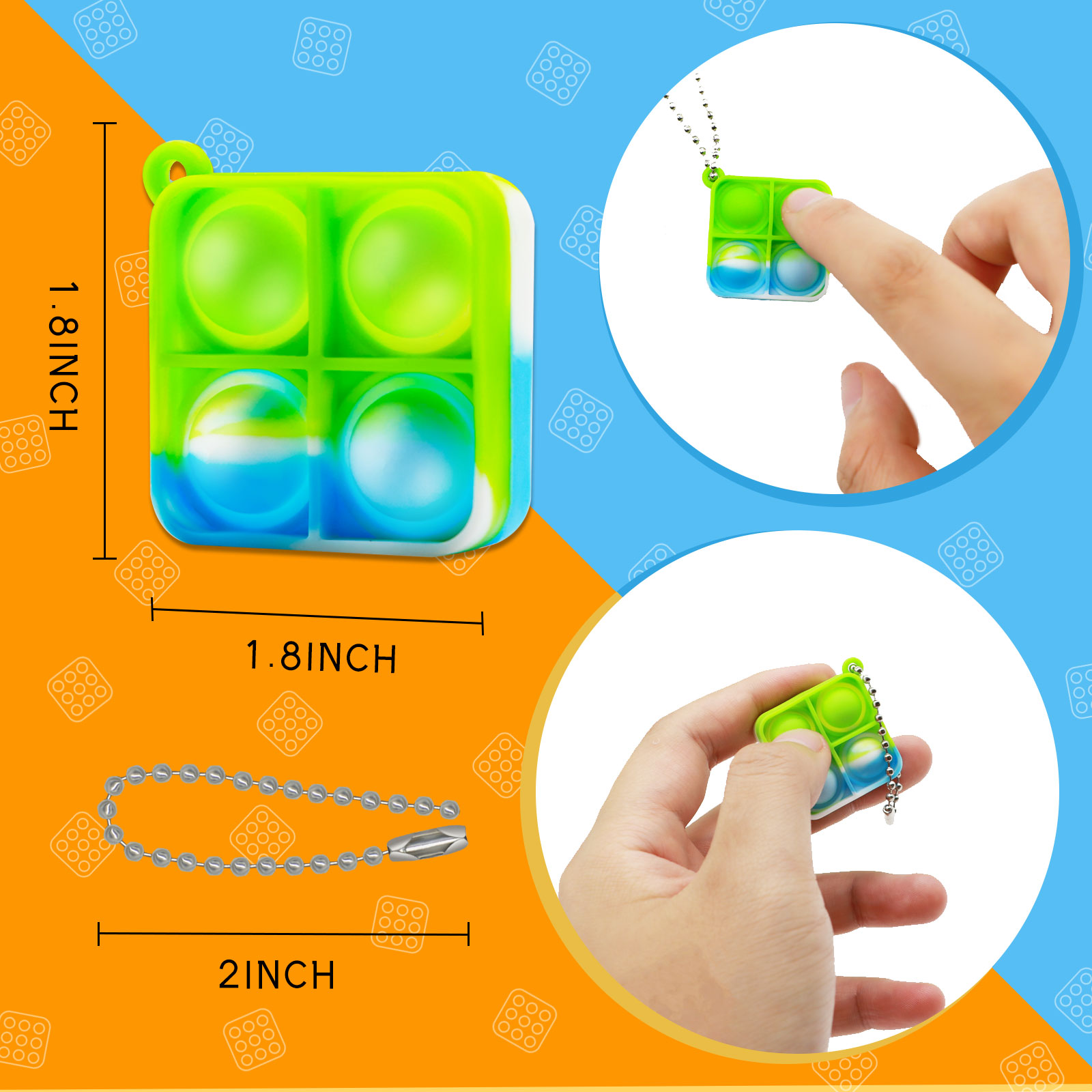Mini Pop Fidget Keychain Toys  - Electronics Gadgets Bag ulasan dan harga