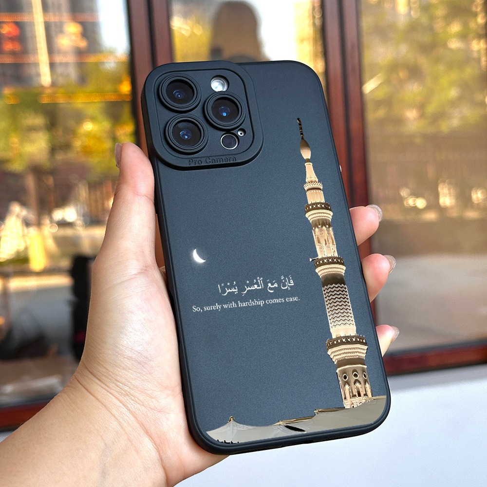 Black Phone Case a Mosque Towe - Apple Iphone 15 Pro Max ulasan dan harga