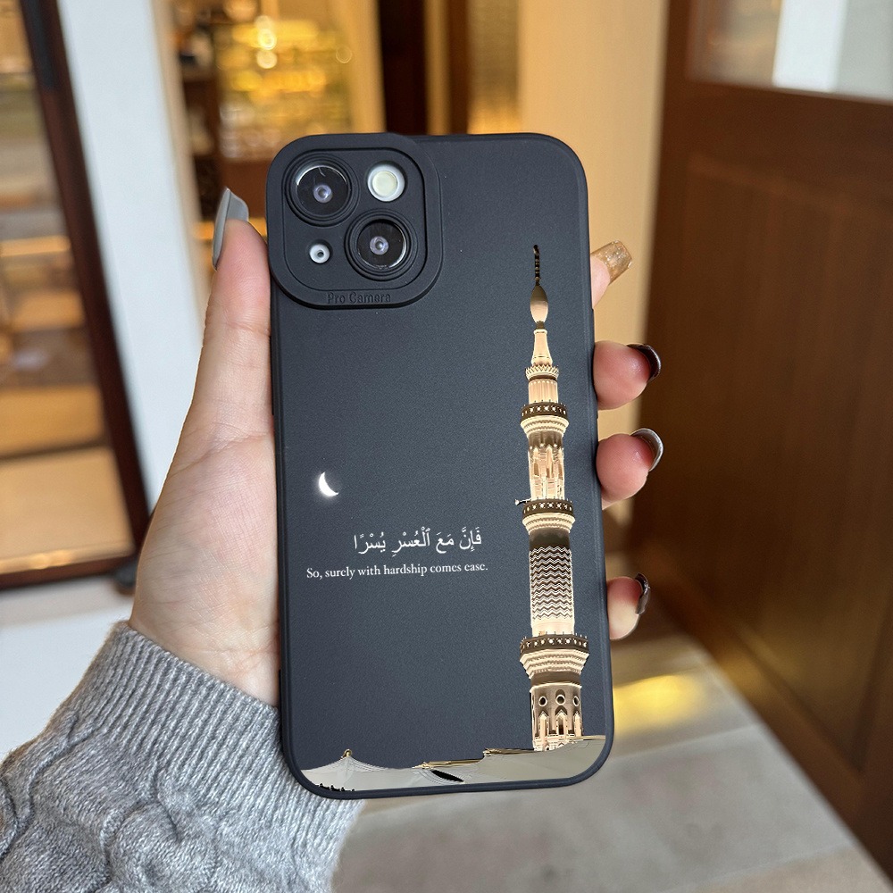 Black Phone Case a Mosque Towe - Apple Iphone 15 Pro Max ulasan dan harga