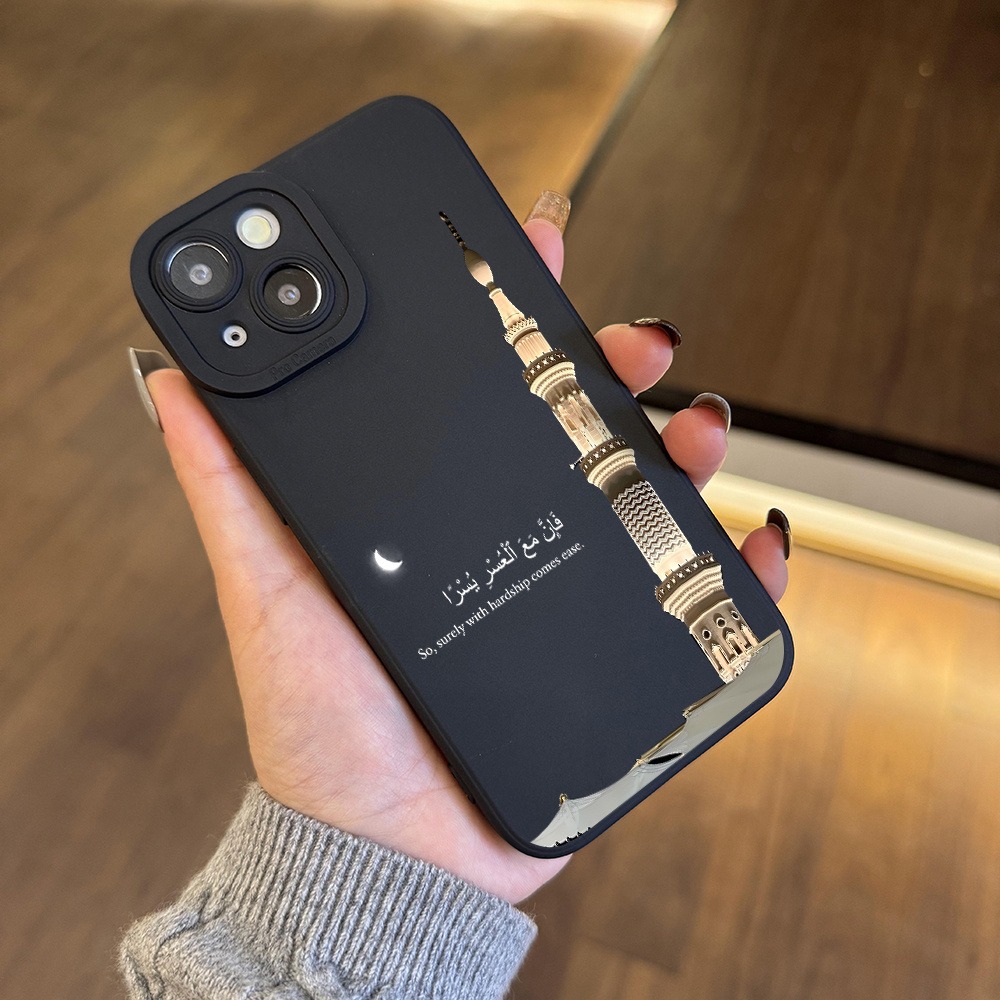 Black Phone Case a Mosque Towe - Apple Iphone 15 Pro Max ulasan dan harga