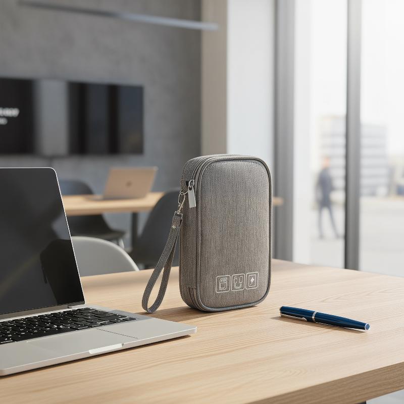 Double Layer Cable Storage Bag - Electronics Gadgets Bag ulasan dan harga