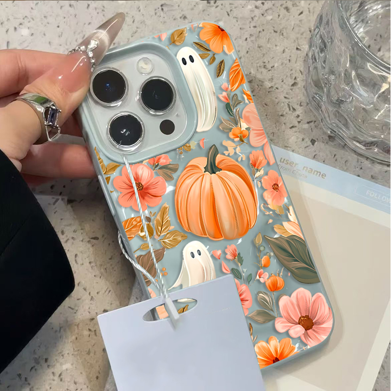 Autumn Fall Cute Ghost Pumpkin - Apple Iphone 15 Pro Max ulasan dan harga