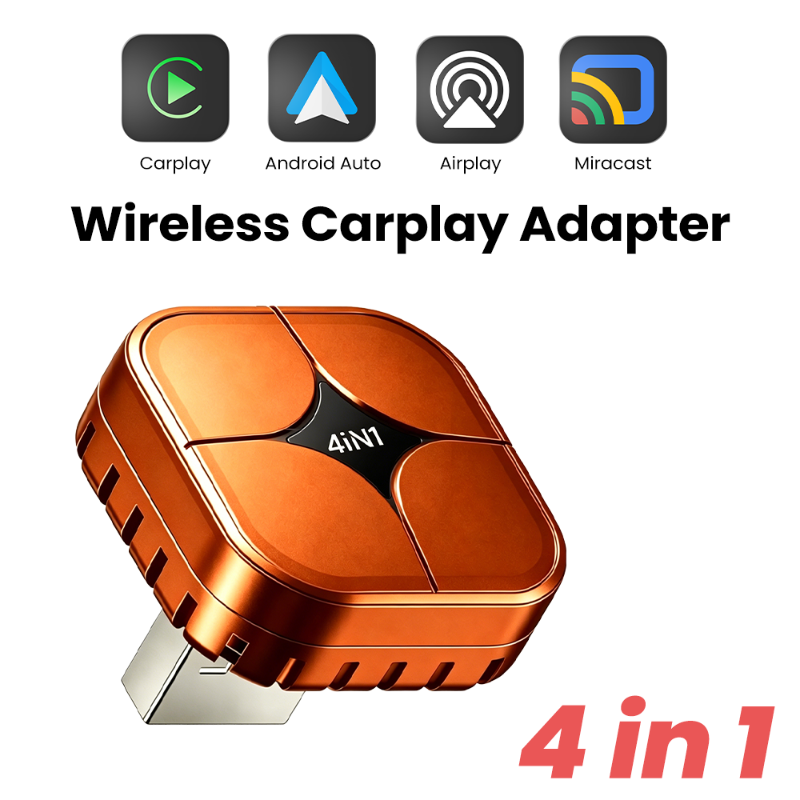4-in-1 Wireless CarPlay Adapte - Mini Electronics Gadgets ulasan dan harga