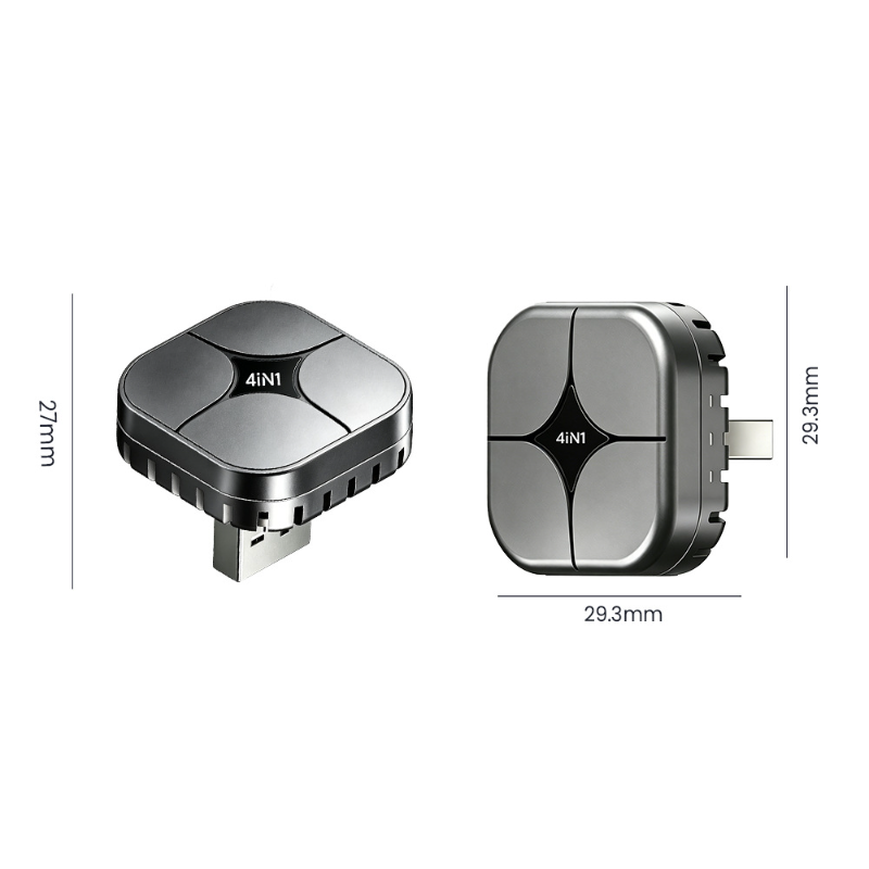 4-in-1 Wireless CarPlay Adapte - Mini Electronics Gadgets ulasan dan harga
