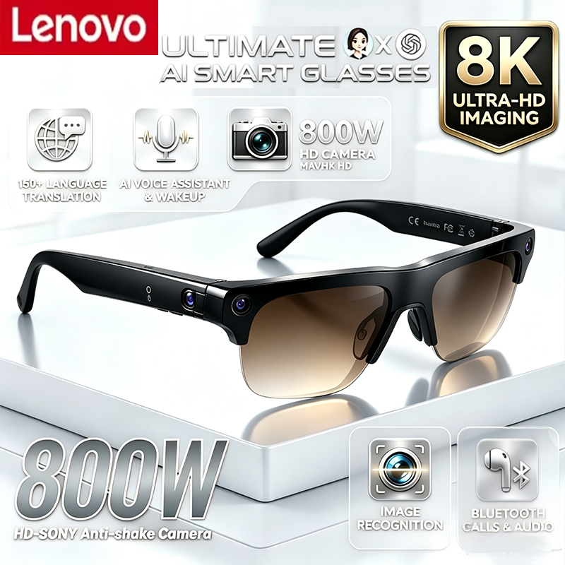 Lenovo Smart AI Glasses 800w H - Smart Glasses Ar ulasan dan harga
