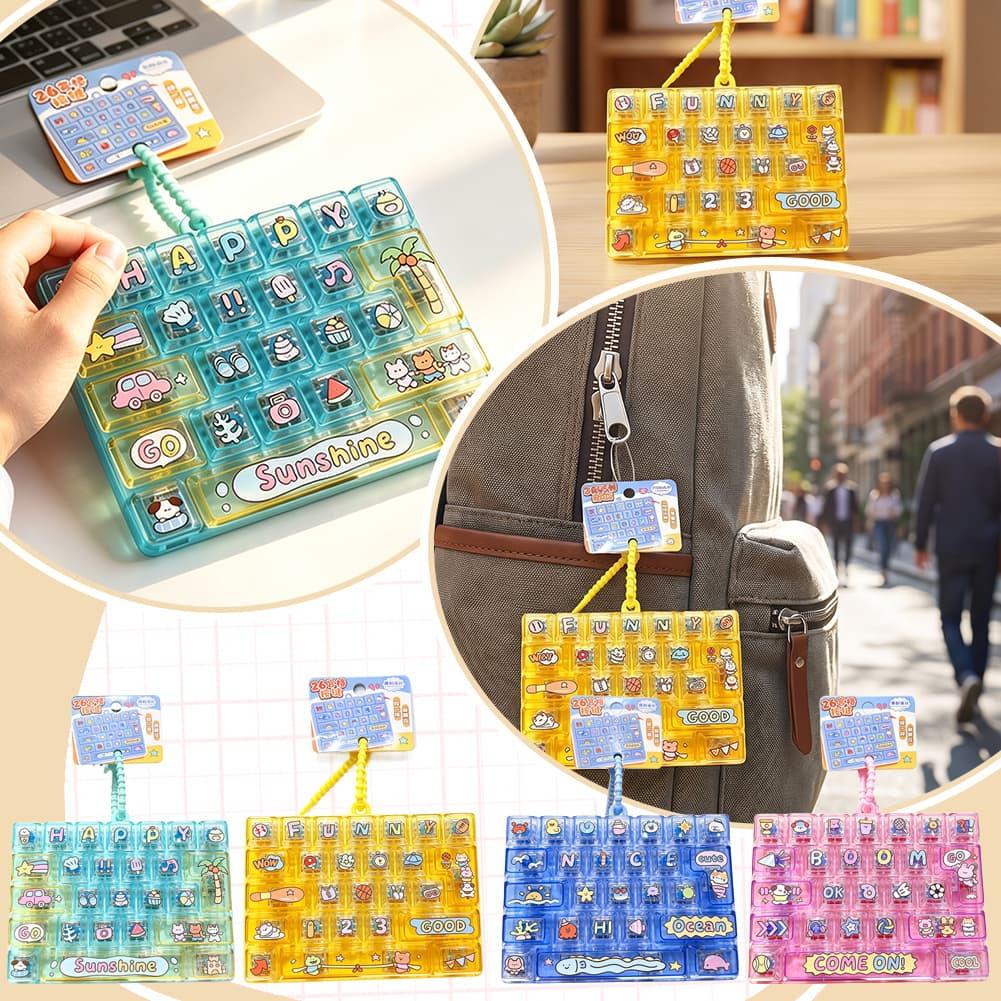 26 Key Fidget Button Keychain  - Electronics Gadgets Bag ulasan dan harga