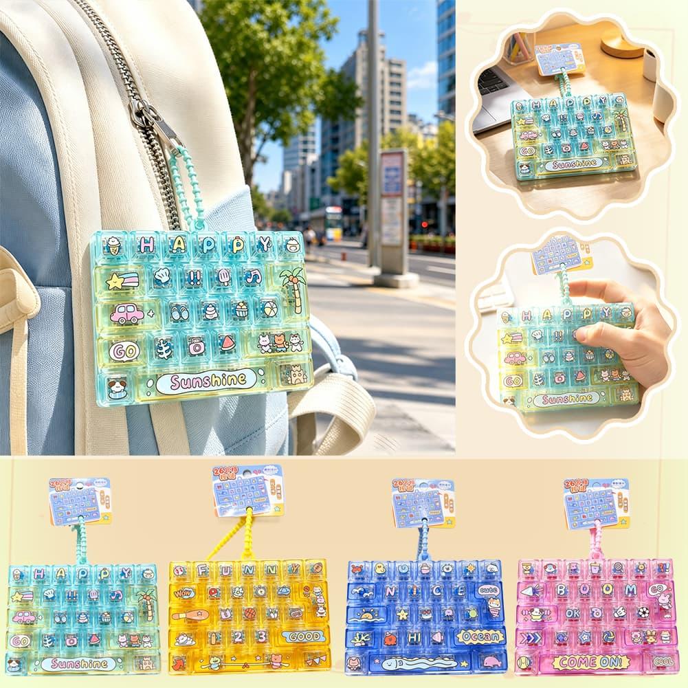 26 Key Fidget Button Keychain  - Electronics Gadgets Bag ulasan dan harga