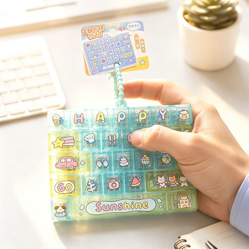 26 Key Fidget Button Keychain  - Electronics Gadgets Bag ulasan dan harga
