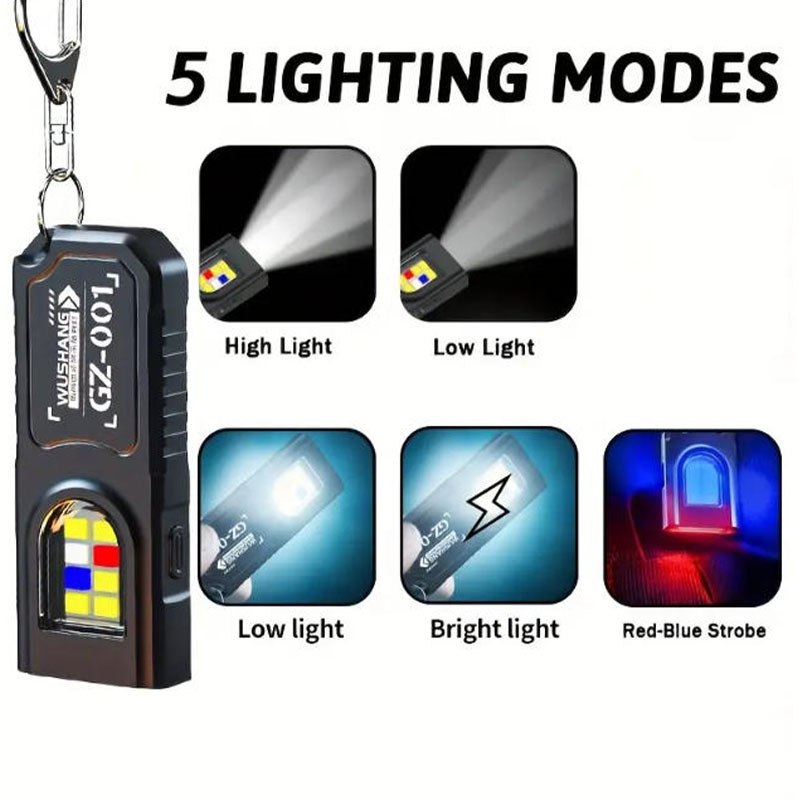 Multifunctional Keychain Flash - Mini Electronics Gadgets ulasan dan harga