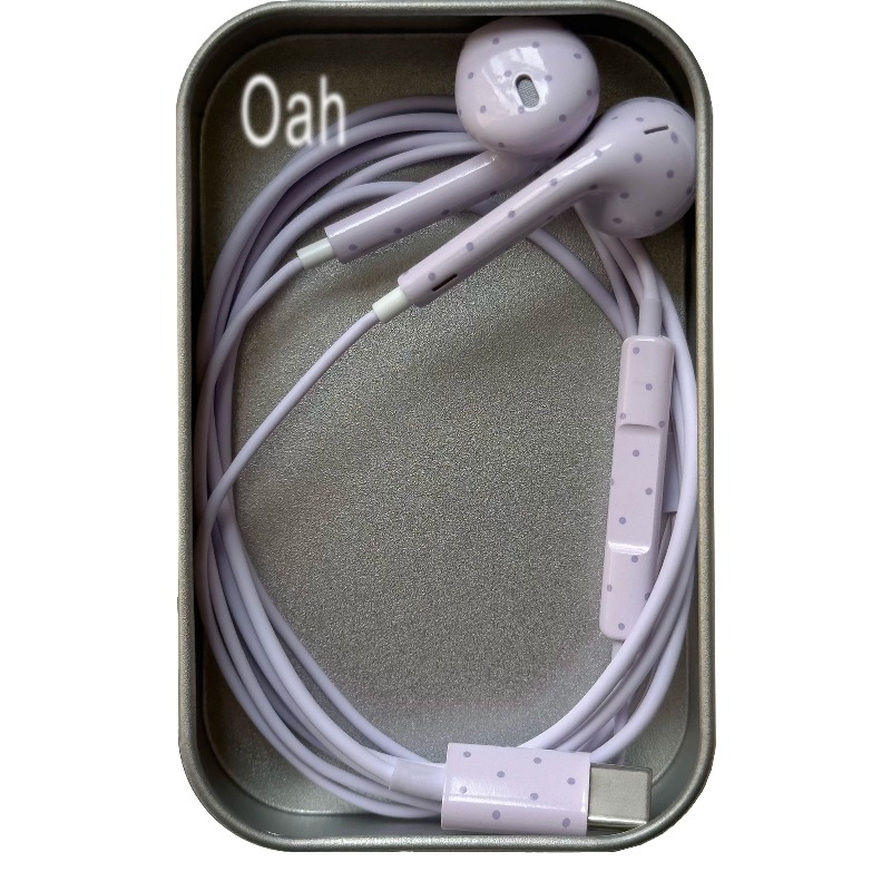 Oah Polka Dot Wired Earphones  - Electronic Gift ulasan dan harga