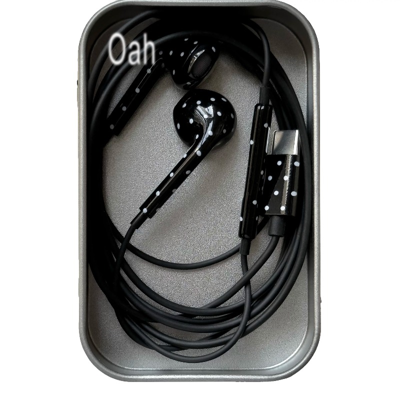 Oah Polka Dot Wired Earphones  - Electronic Gift ulasan dan harga