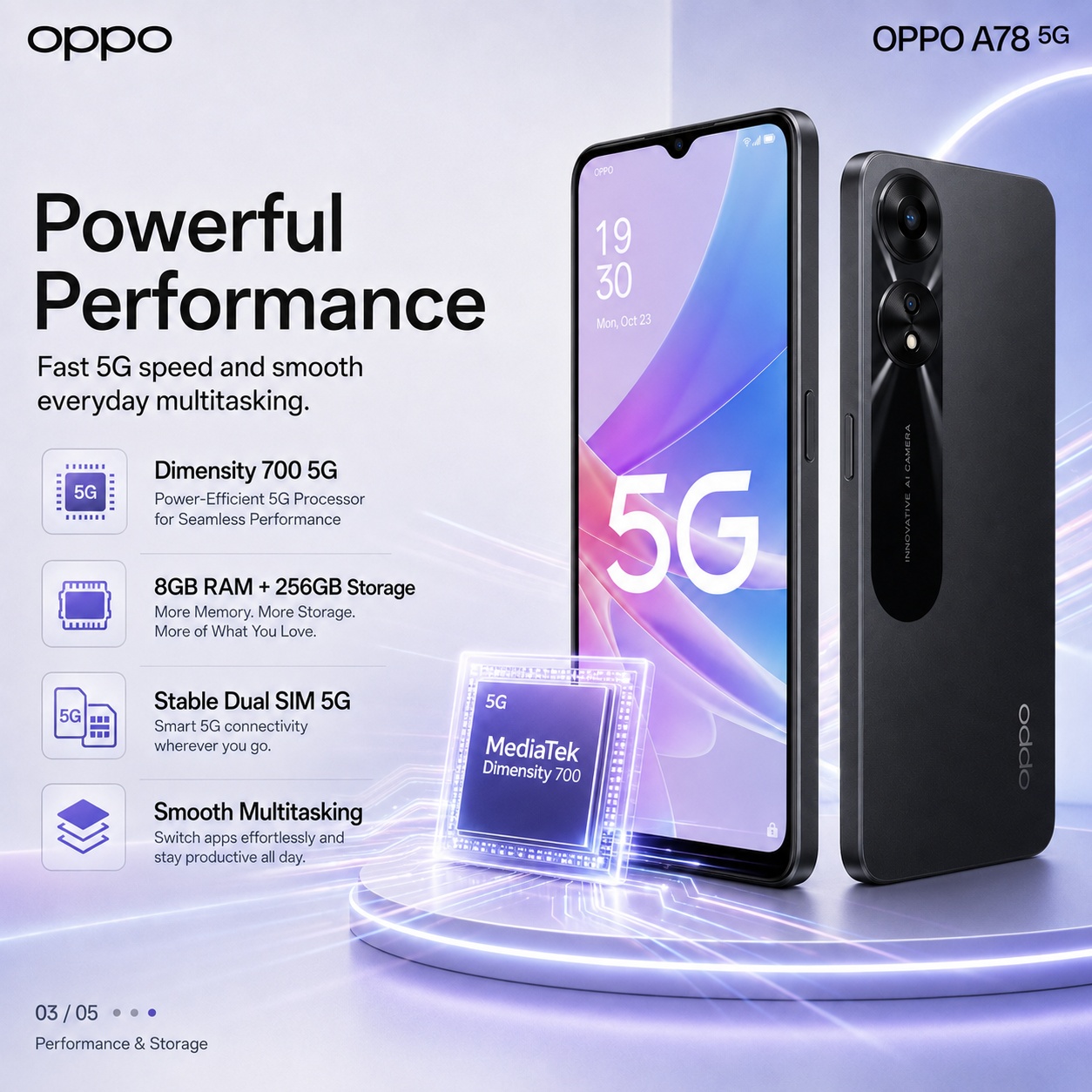 New OPPO A78 5G Smartphone 8GB - Oppo A78 ulasan dan harga