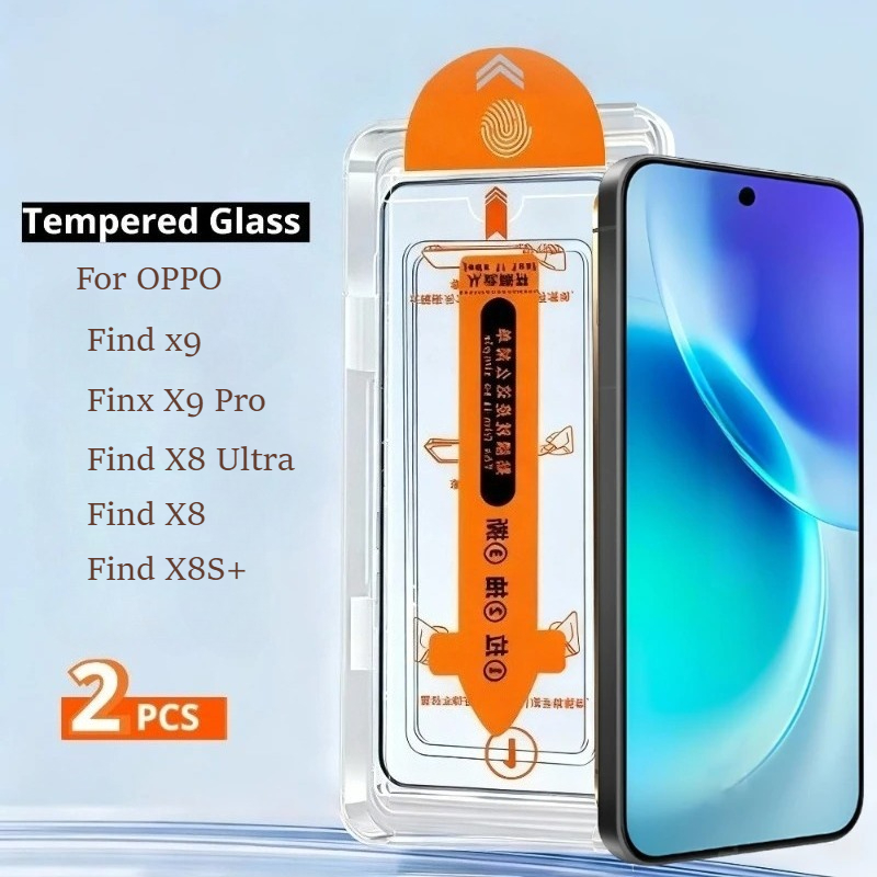 2 Pcs Easy Install Tempered Gl - Oppo Find X8 ulasan dan harga