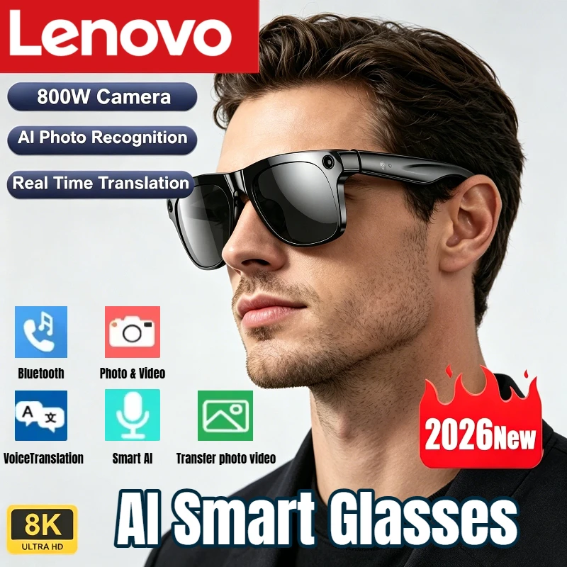 Lenovo AI Smart Glasses 8K HD  - Smart Glasses Ar ulasan dan harga