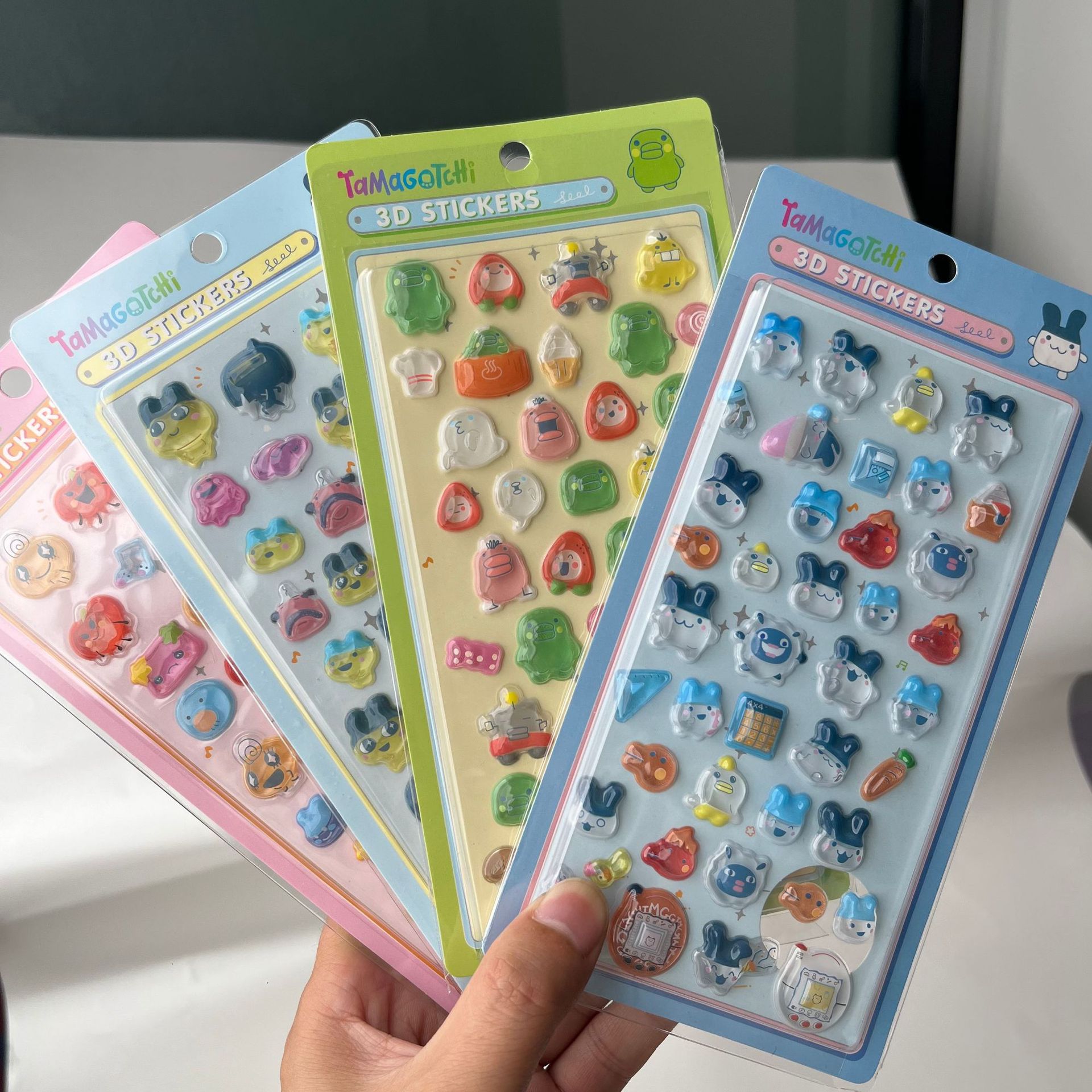 Cute Tamagotchi 3D Puffy Stick - Electronic Gift ulasan dan harga