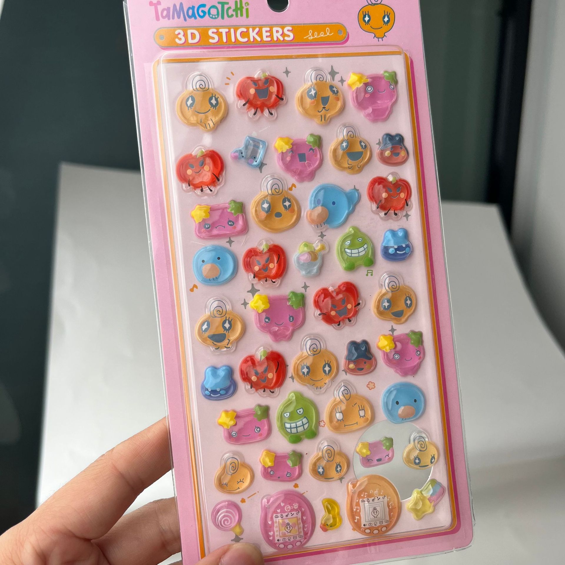 Cute Tamagotchi 3D Puffy Stick - Electronic Gift ulasan dan harga