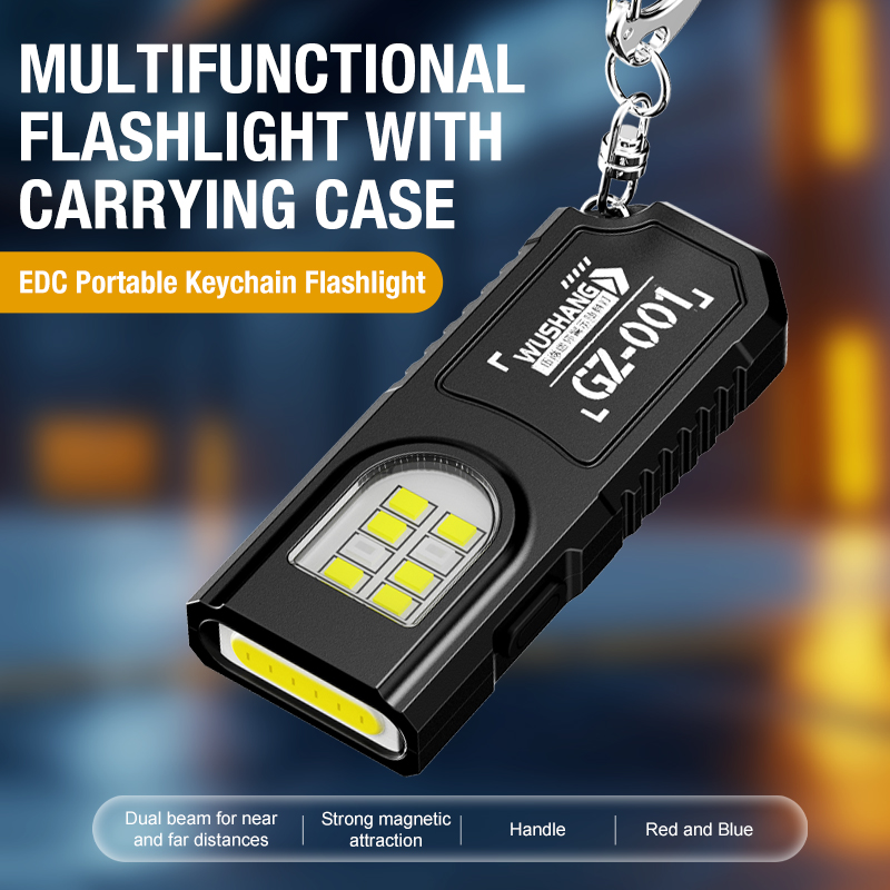 Portable Keychain LED COB Flas - Mini Electronics Gadgets ulasan dan harga