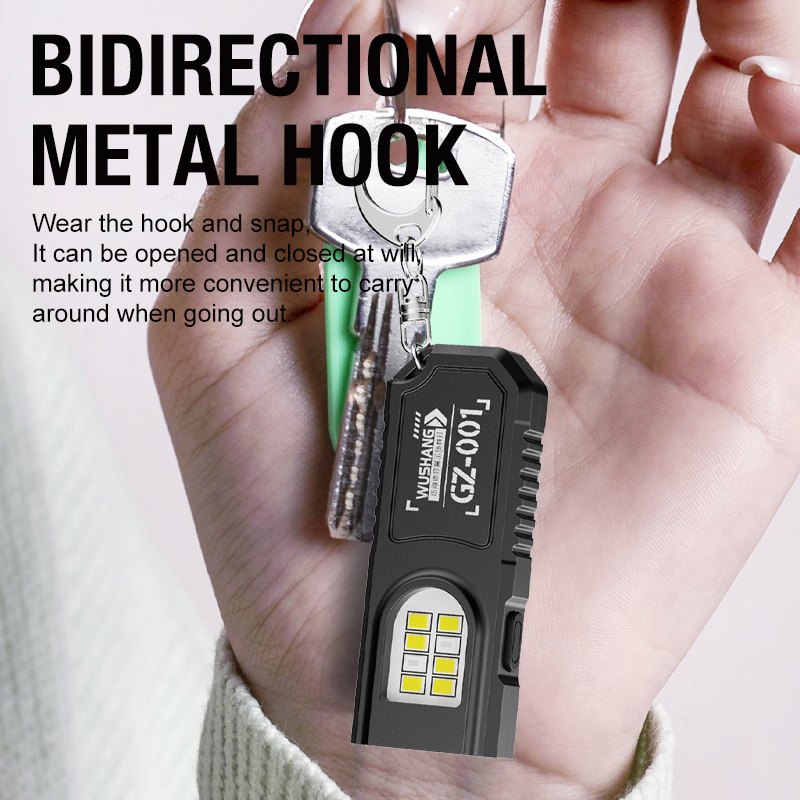 Portable Keychain LED COB Flas - Mini Electronics Gadgets ulasan dan harga