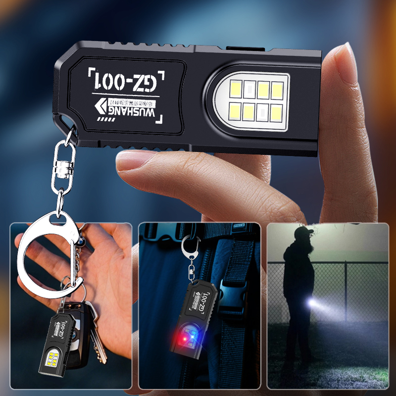 Portable Keychain LED COB Flas - Mini Electronics Gadgets ulasan dan harga