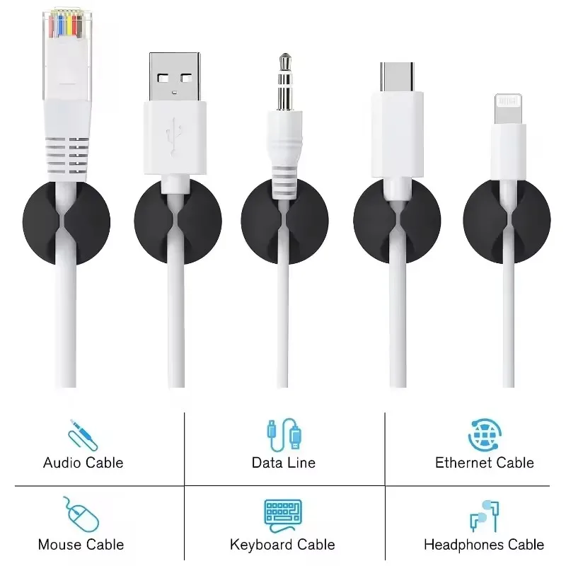 5/50Pcs Mini Cable Organizer S - Mini Electronics Gadgets ulasan dan harga