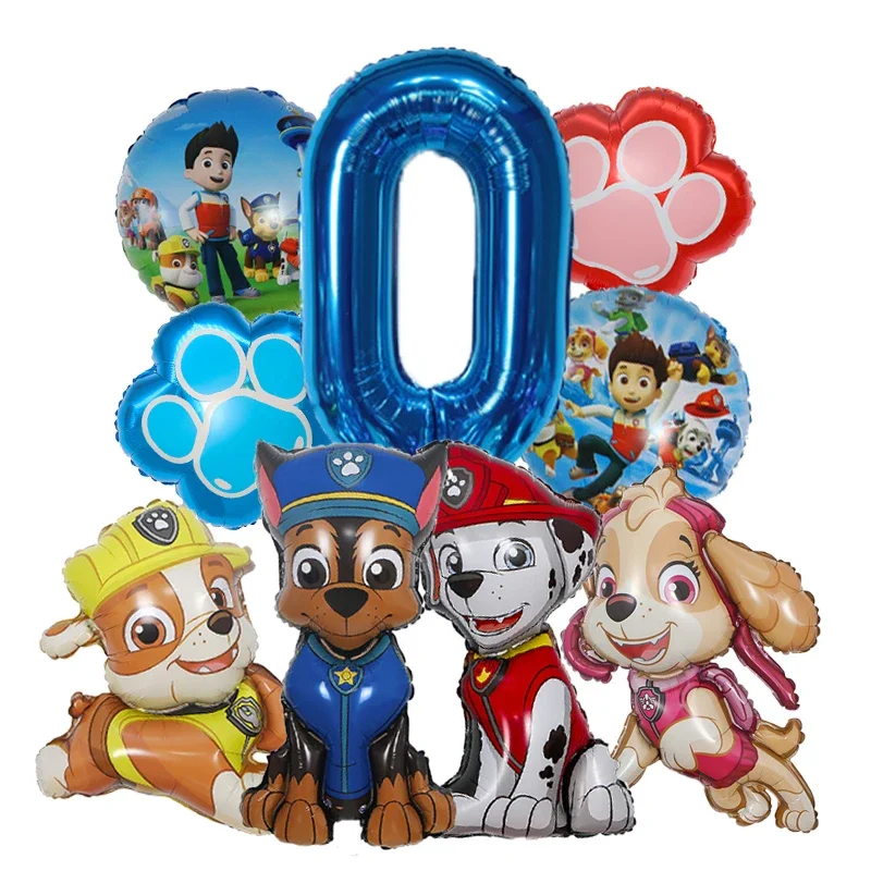 9pcs Cartoon Paw Patrol Foil B - Electronic Gift ulasan dan harga