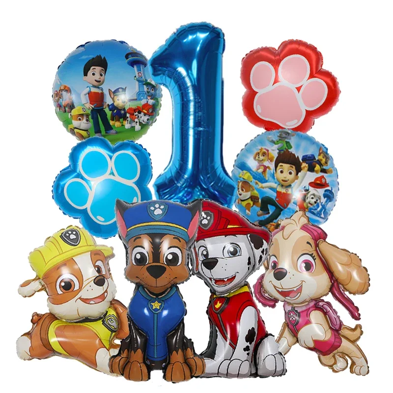 9pcs Cartoon Paw Patrol Foil B - Electronic Gift ulasan dan harga