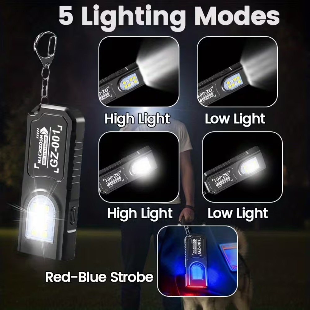 Mini COB LED Keychain Flashlig - Mini Electronics Gadgets ulasan dan harga
