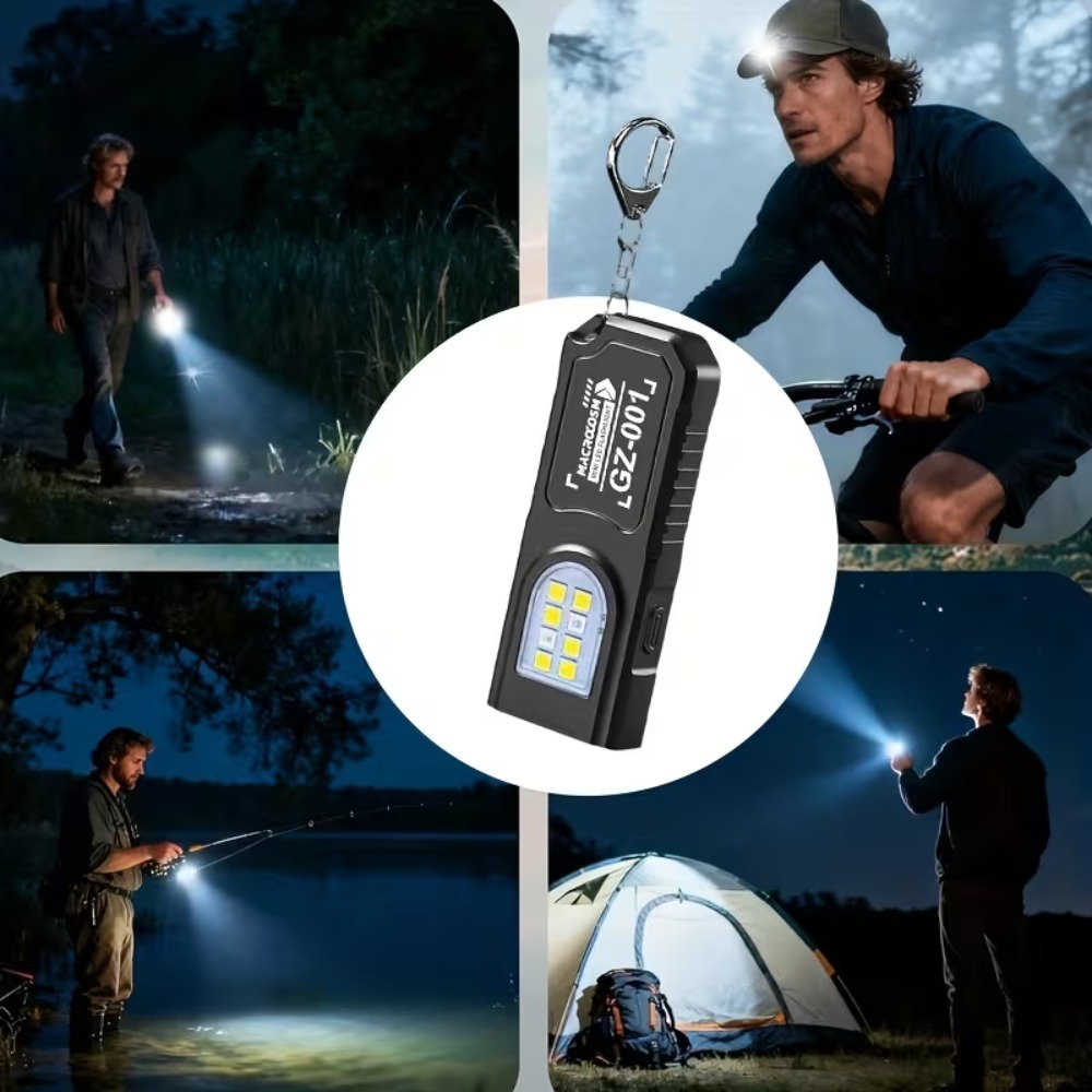 Mini COB LED Keychain Flashlig - Mini Electronics Gadgets ulasan dan harga